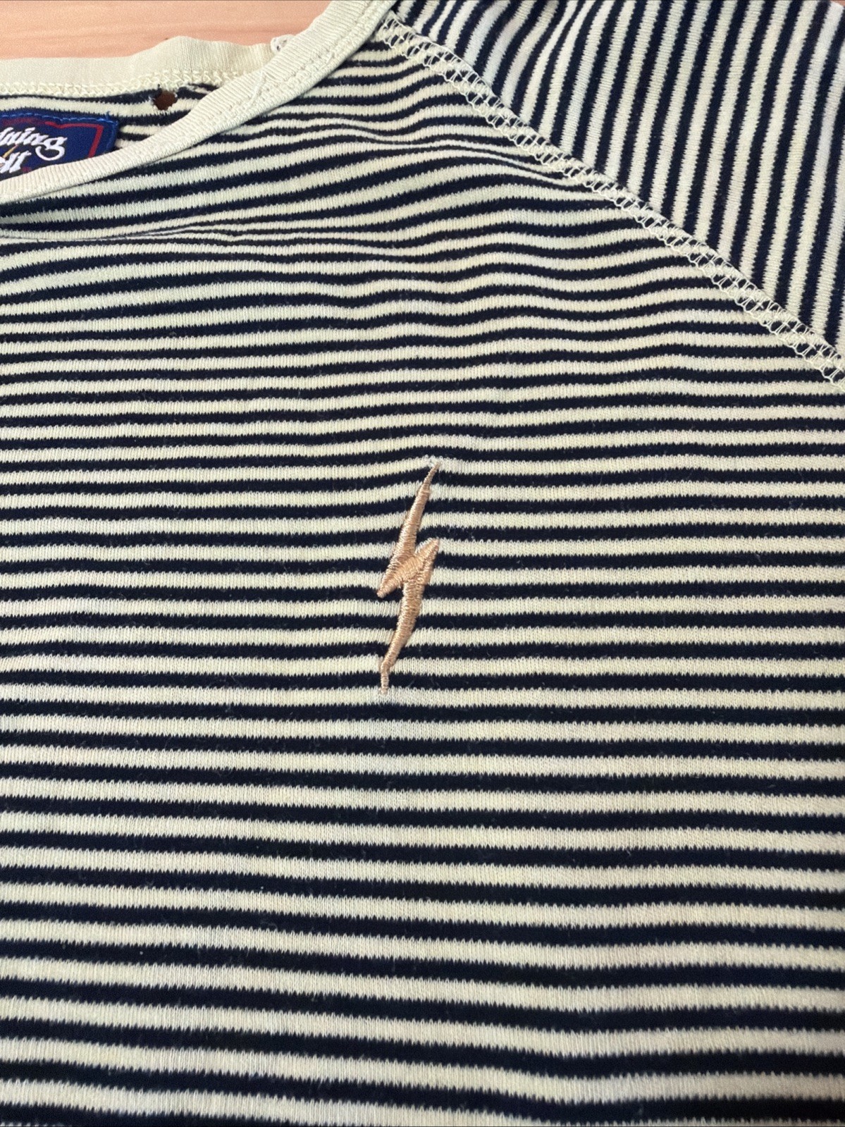 Lightning Bolt Surfboards Shirt Mens XL Grail Find Modern Classic Surfer Stripes