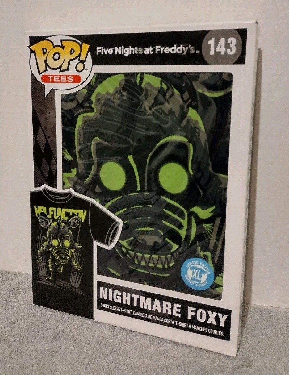 Funko POP! Tees #143 Nightmare Foxy Five Nights at Freddys T-shirt XL