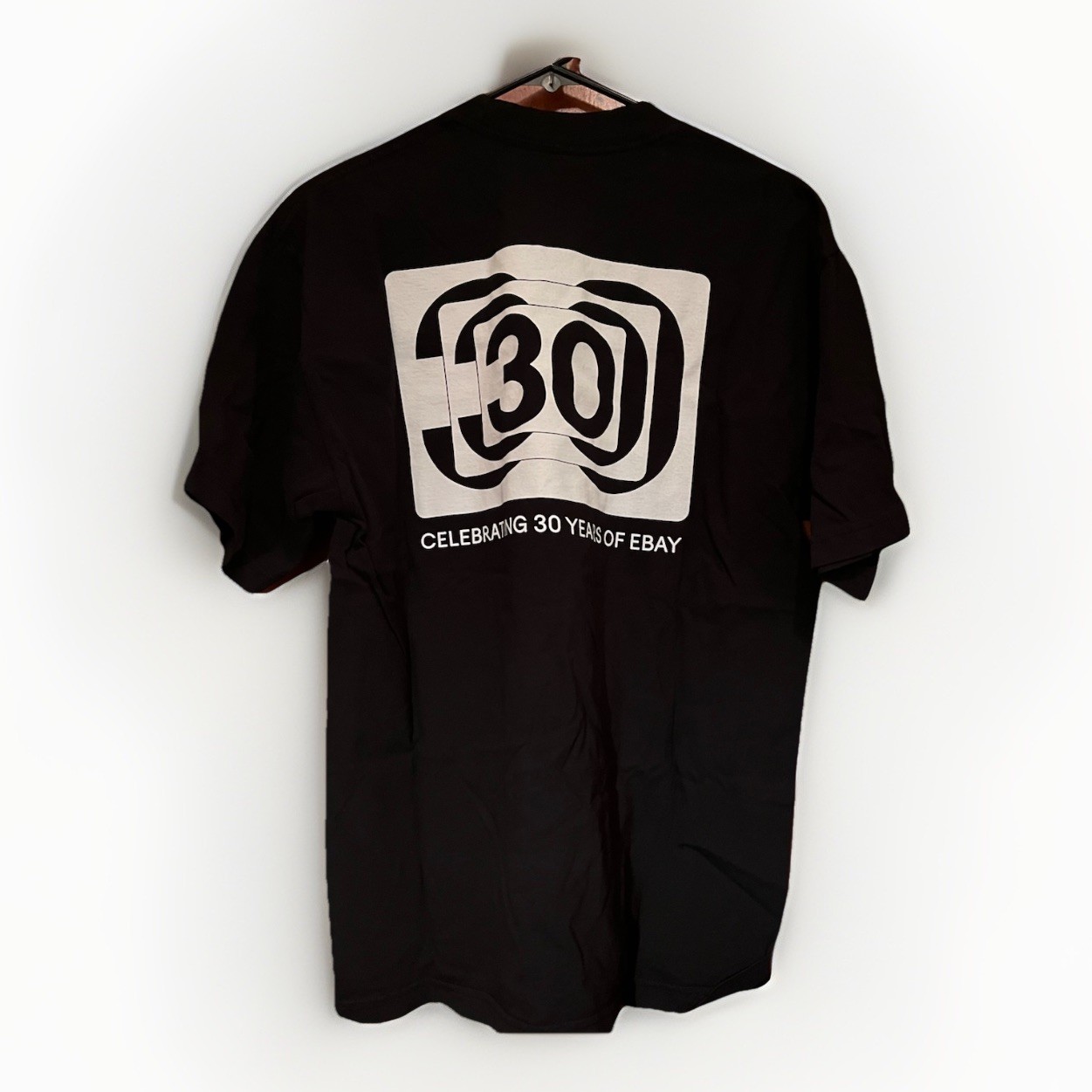 Ebay Logo Black T-Shirt Men XL Los Angeles Apparel 30th Anniversary Reseller
