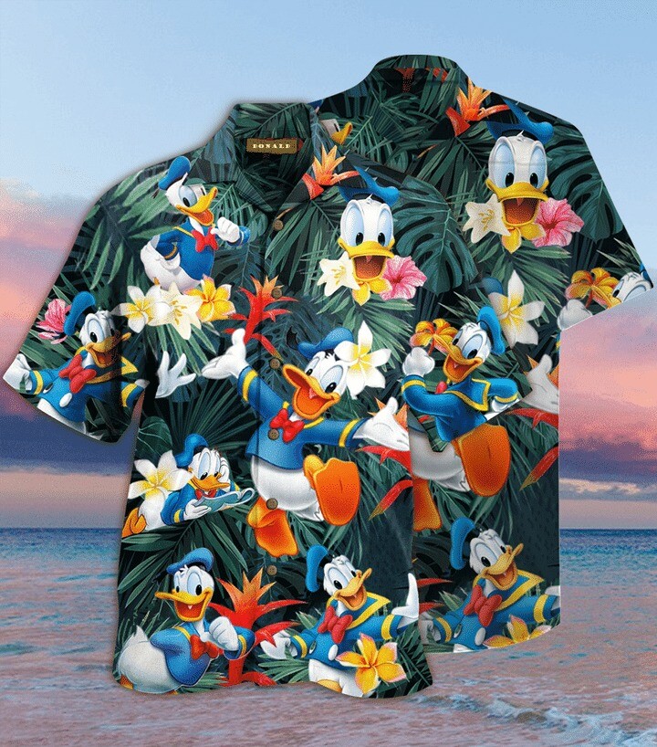 Donald Duck Stay Cool Tropical Hawaiian Shirt