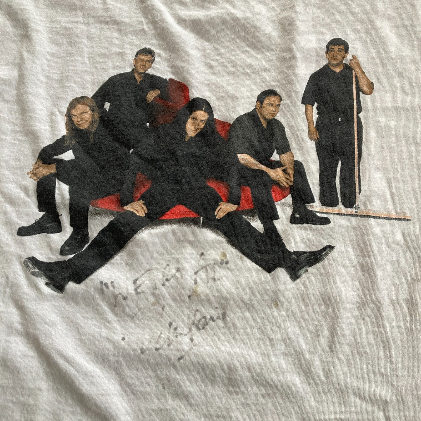 Vintage 1990s Weird Al Yankovic Touring with Scissors T-shirt 1999 Concert Tee