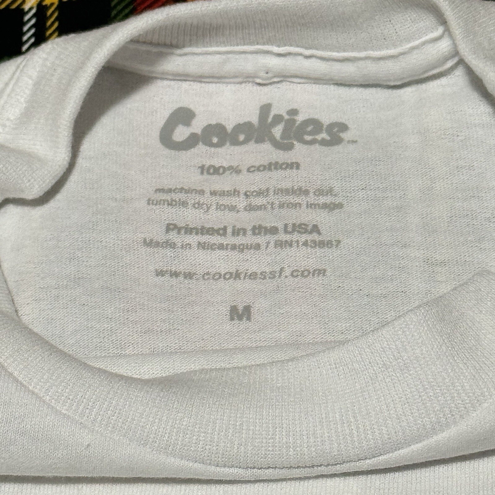 CookiesSF World Famous Cookies White T Shirt Size Medium 100% Authentic Used