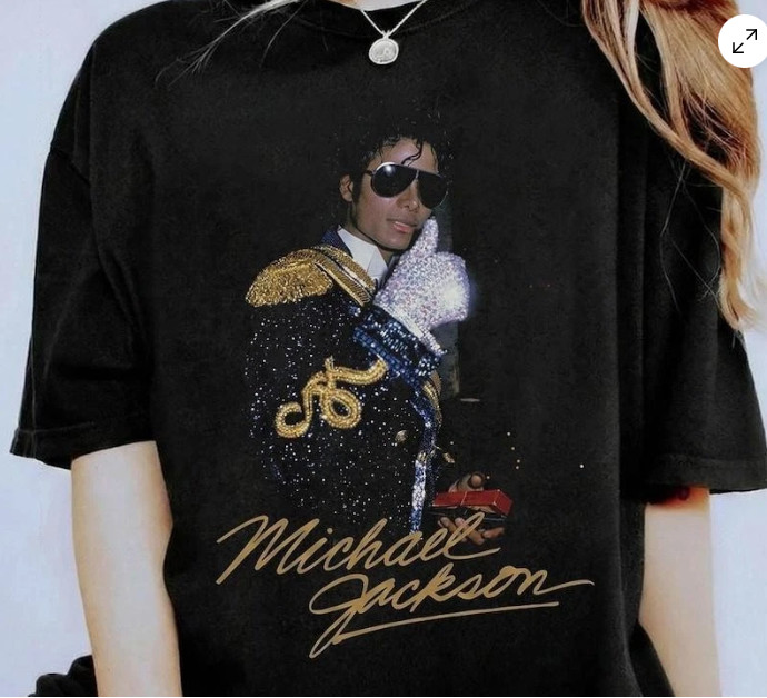 Michael Jackson King of Pop T-Shirt, 90s Graphic Cotton Tee, Michael Fan Gift