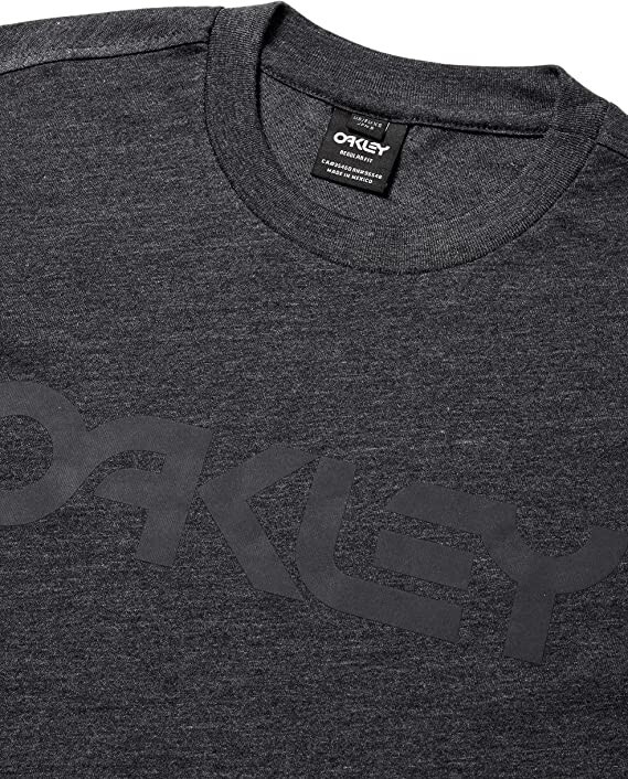 Oakley Mens Mark II Tee Short Sleeve Jet Black Heather T-Shirt Size Medium New