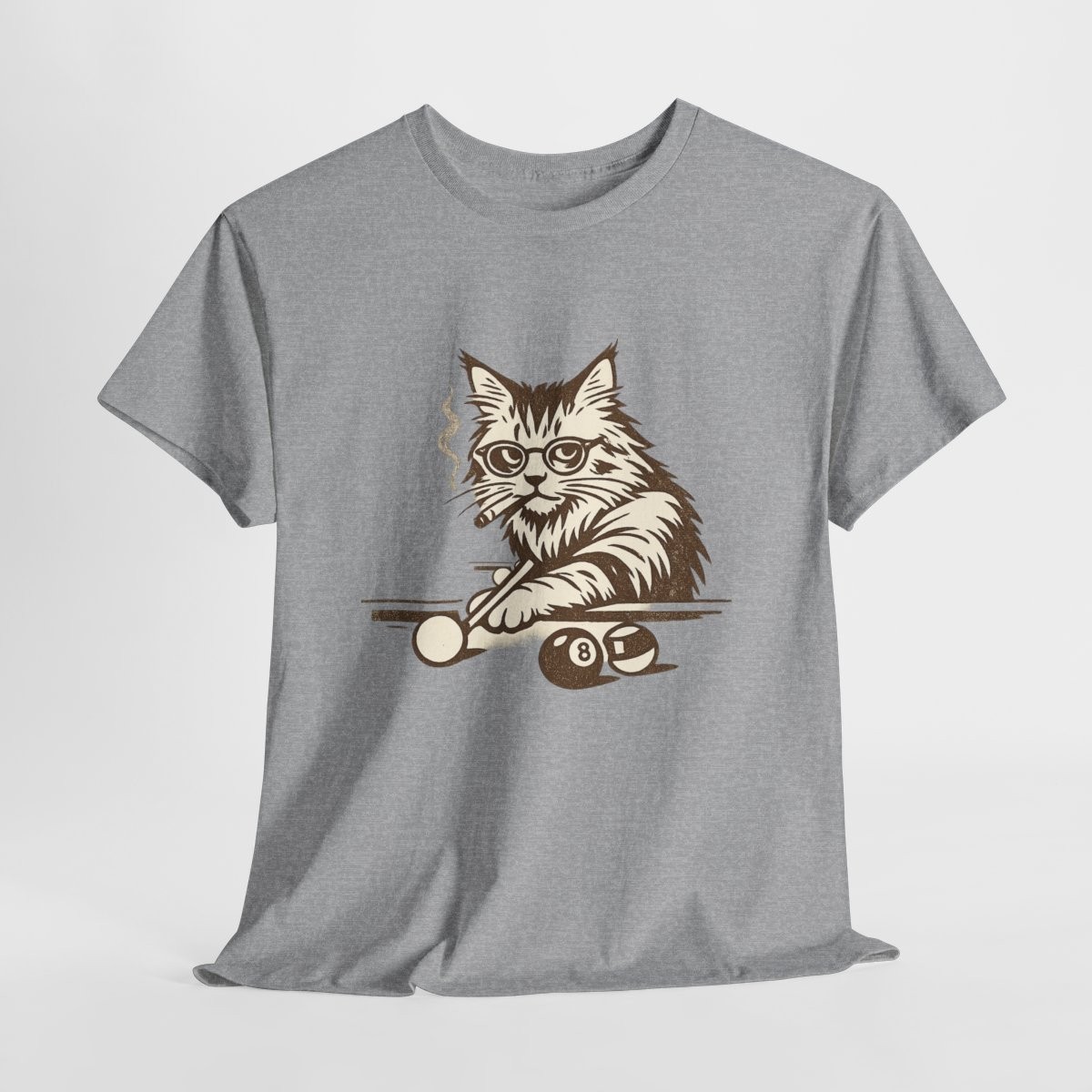 Lustige Katze Billard T-Shirt, Pool Katze Shirt, Billiard Cat Tee, Geschenk für