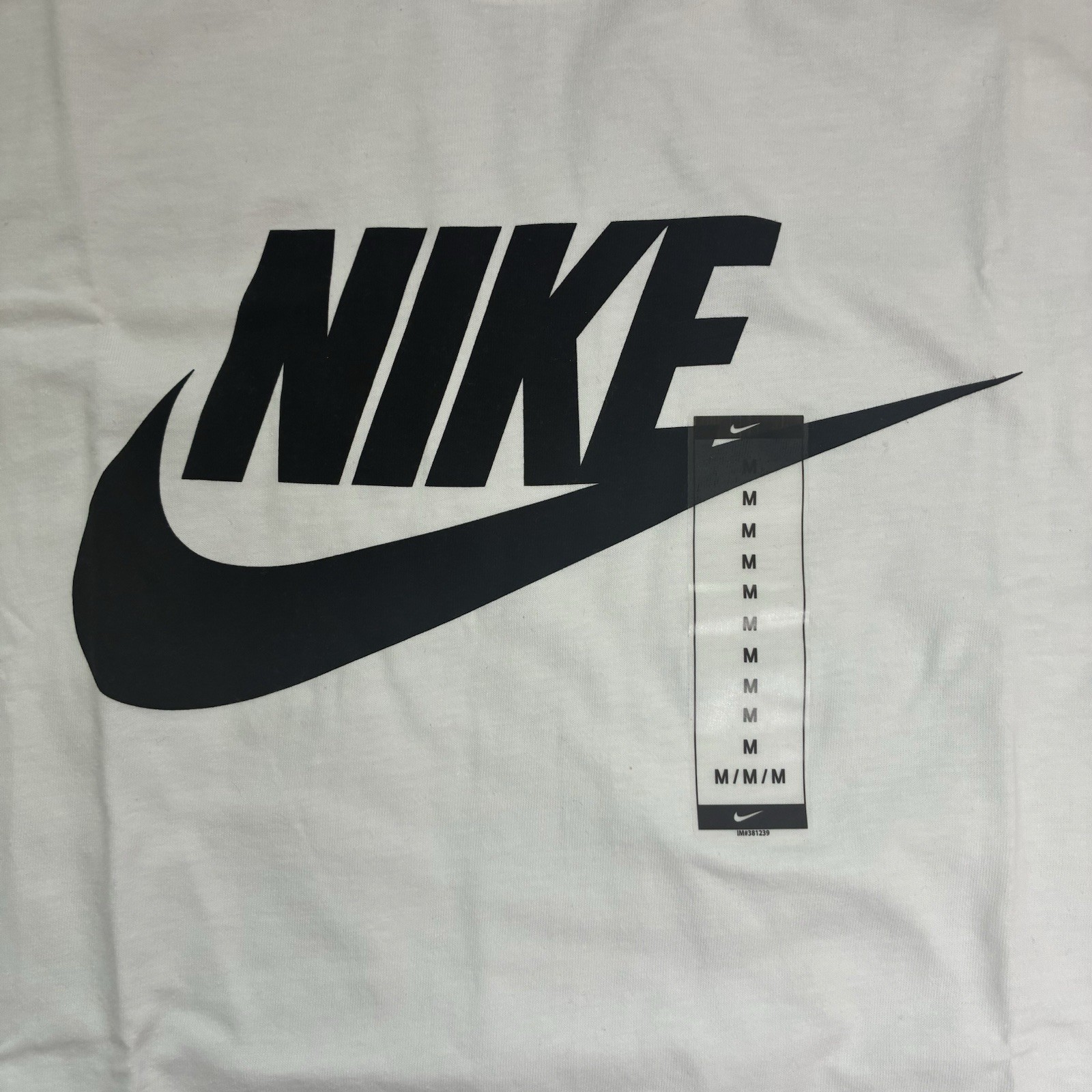 Nike Sportswear Futura Icon Mens T-Shirt White Black Logo Size M BV0622-100