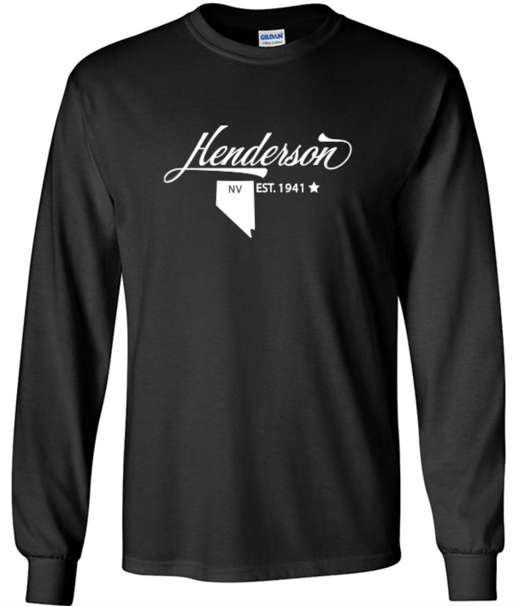 Henderson Nevada State T-Shirt Long Sleeve Graphic Tee Unisex apparel Text logo