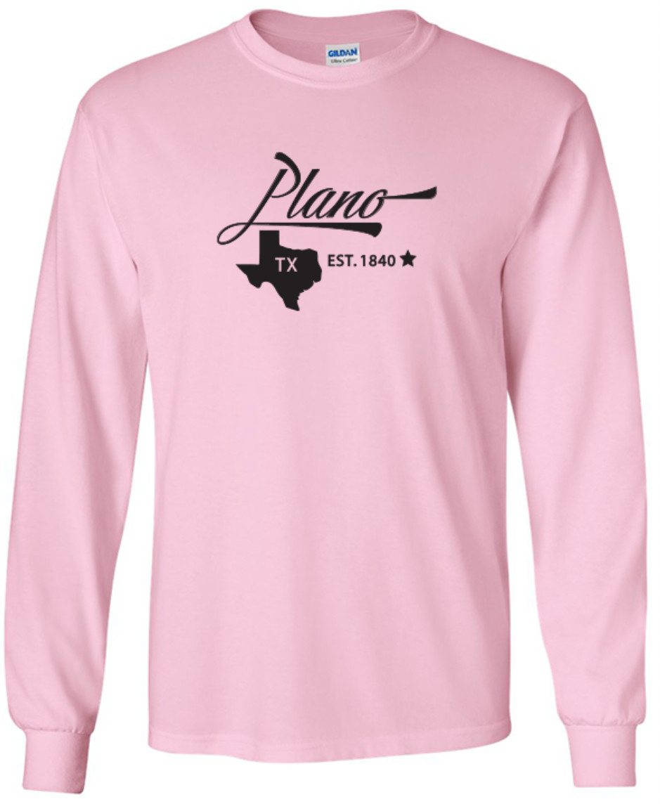 Plano Texas State T-Shirt Long Sleeve Graphic Tees Unisex Apparel Design