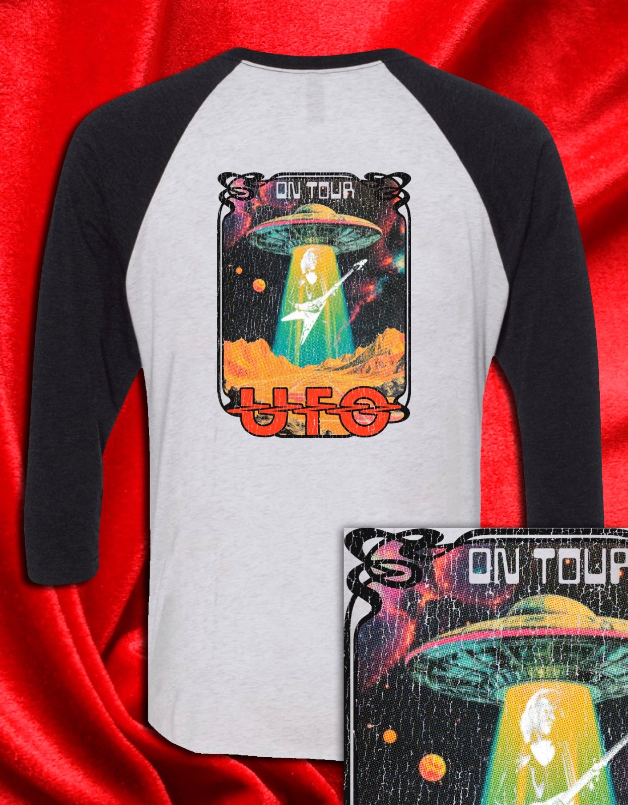 UFO 1977 Vintage Tour Concert Jersey Inspired Music Style Tee | S–XXL