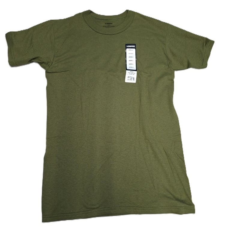 Soffe USMC OD Green Short Sleeve T-shirt – 50/50 Cotton Polyester Military Tee