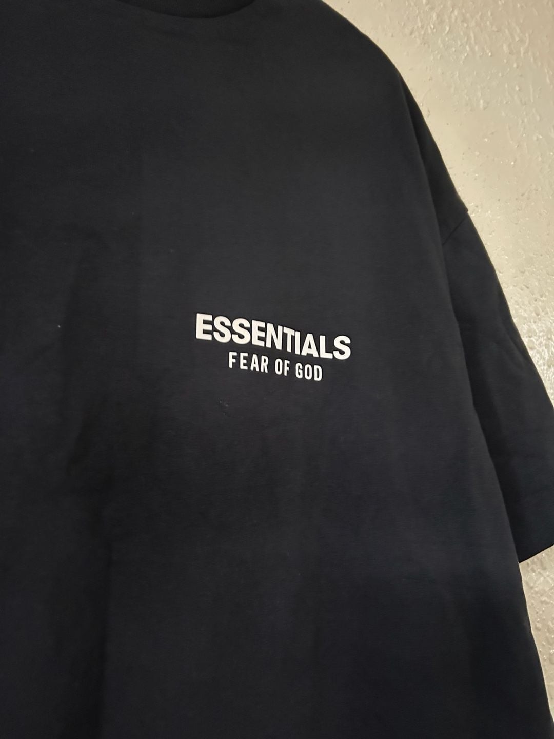 Fear of God Essentials Classic Short Sleeve Crewneck T-Shirt in Jet Black