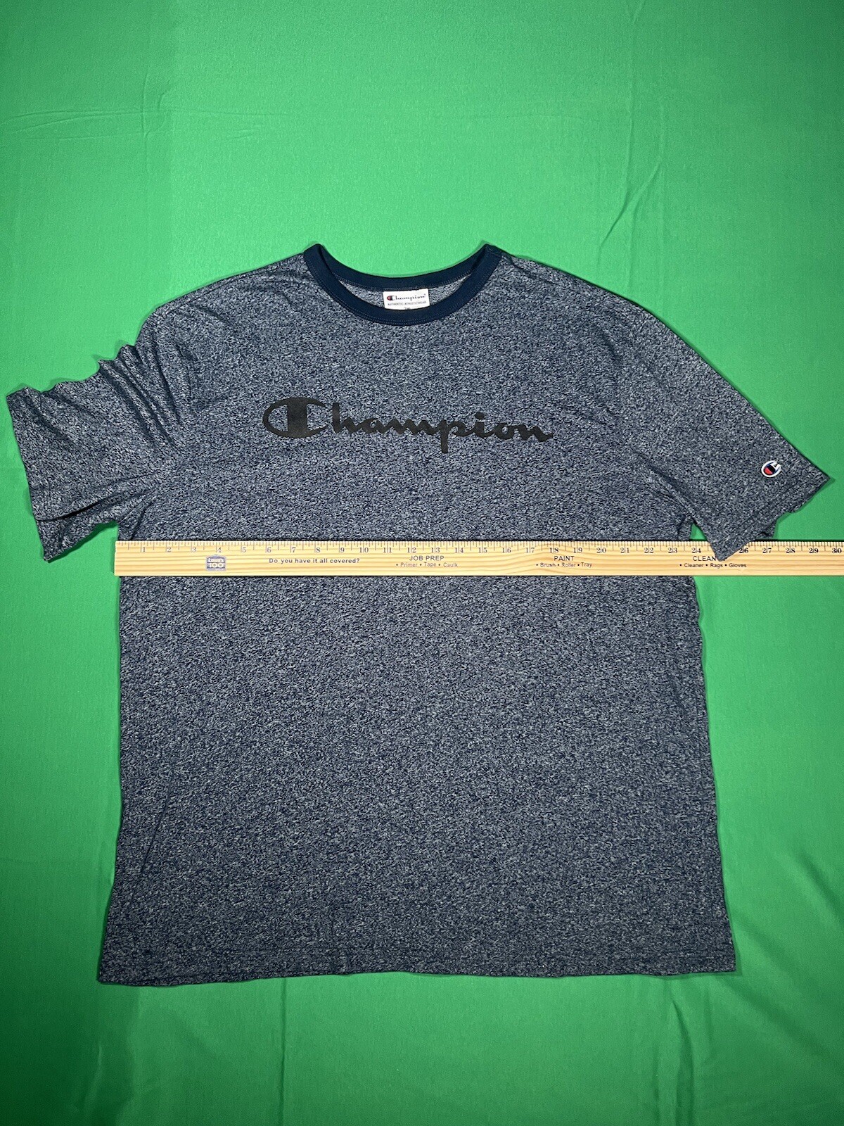 Champion Short Sleeve T Shirt Multi Blue Print Size XXL Extra Extra Large