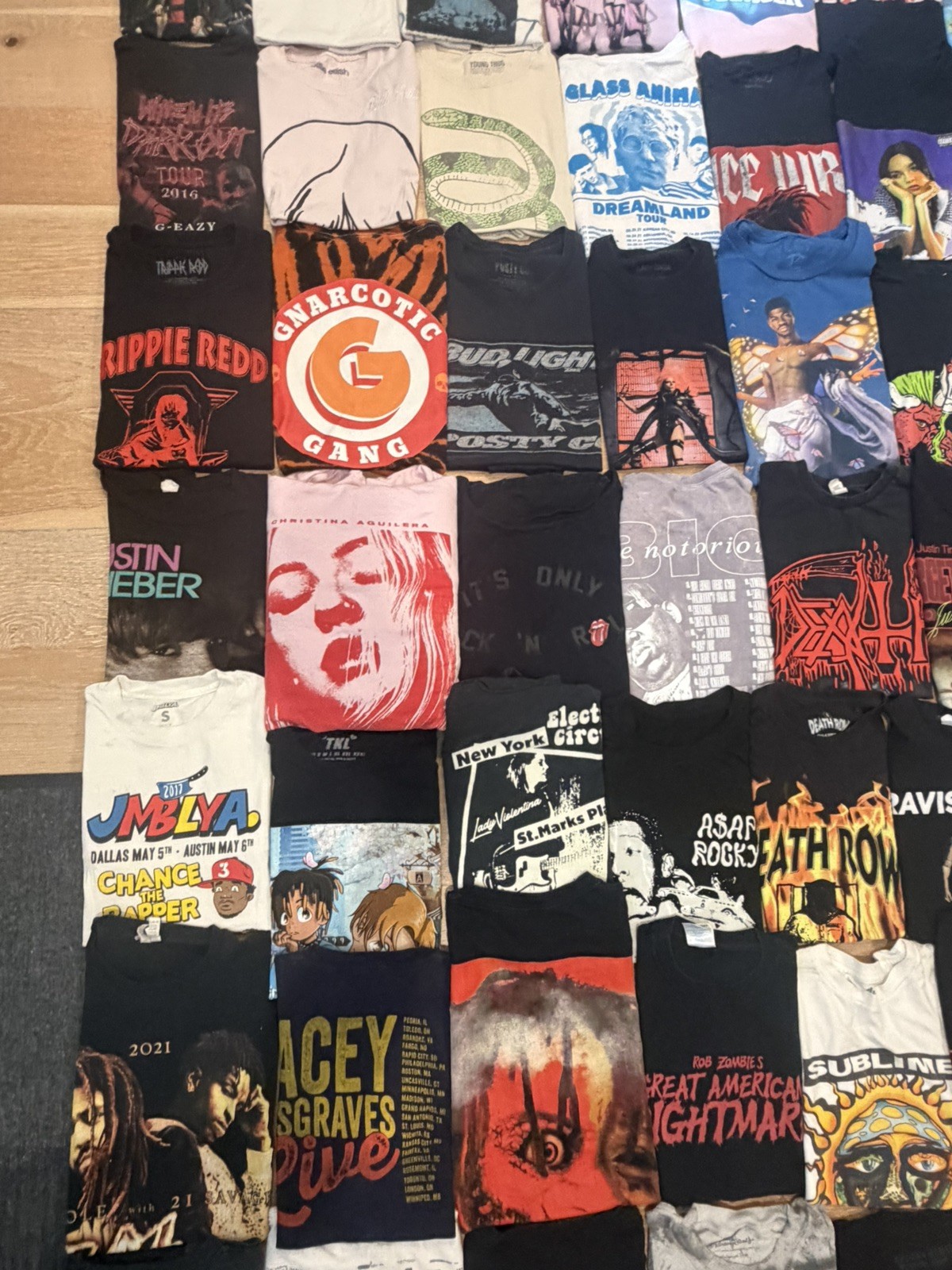 Vintage Bands Shirt Men Lot 101 Tour Concert Rock Rap Pop Music Wholesale Bundle
