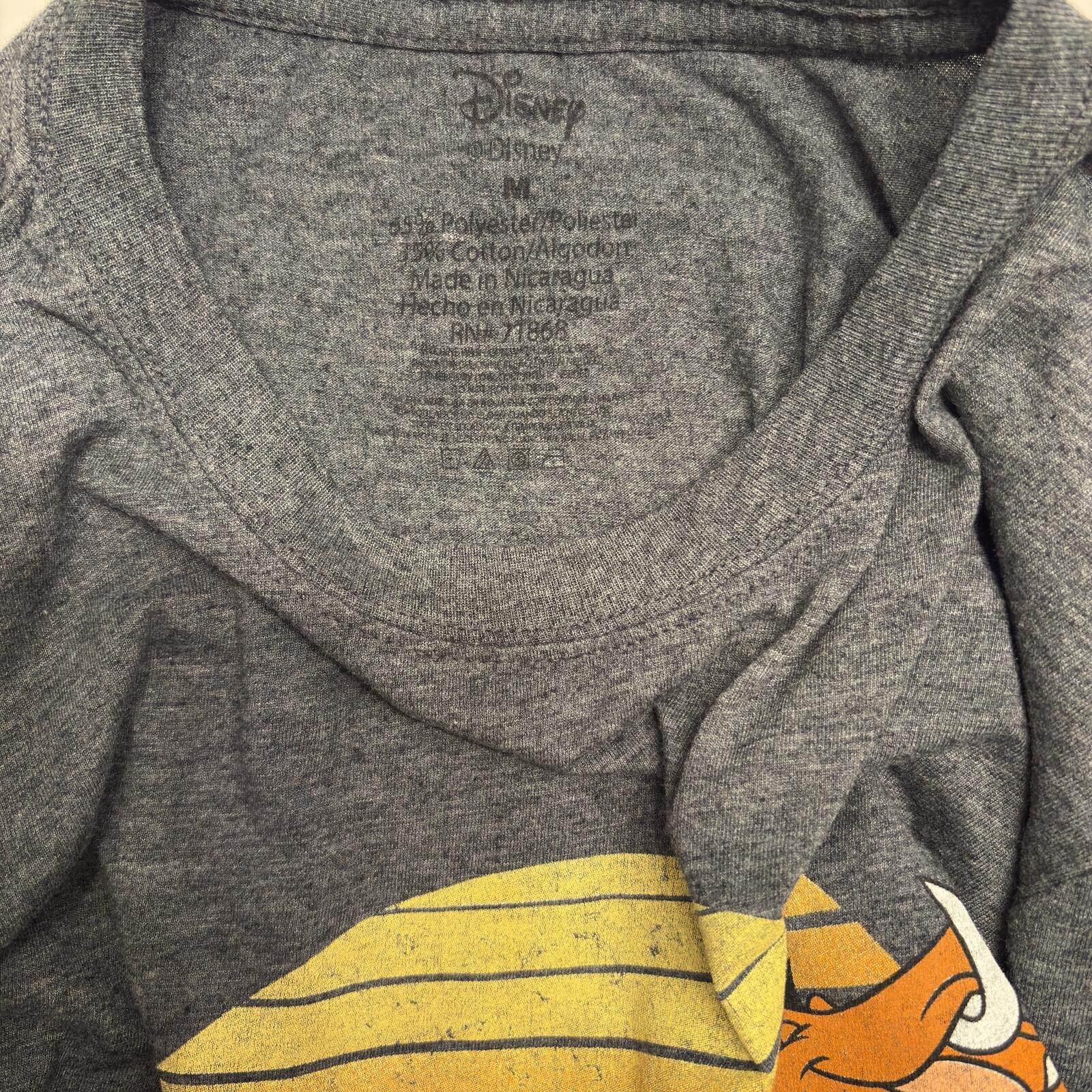 Disney The Lion King Graphic T-Shirt Gray Size M