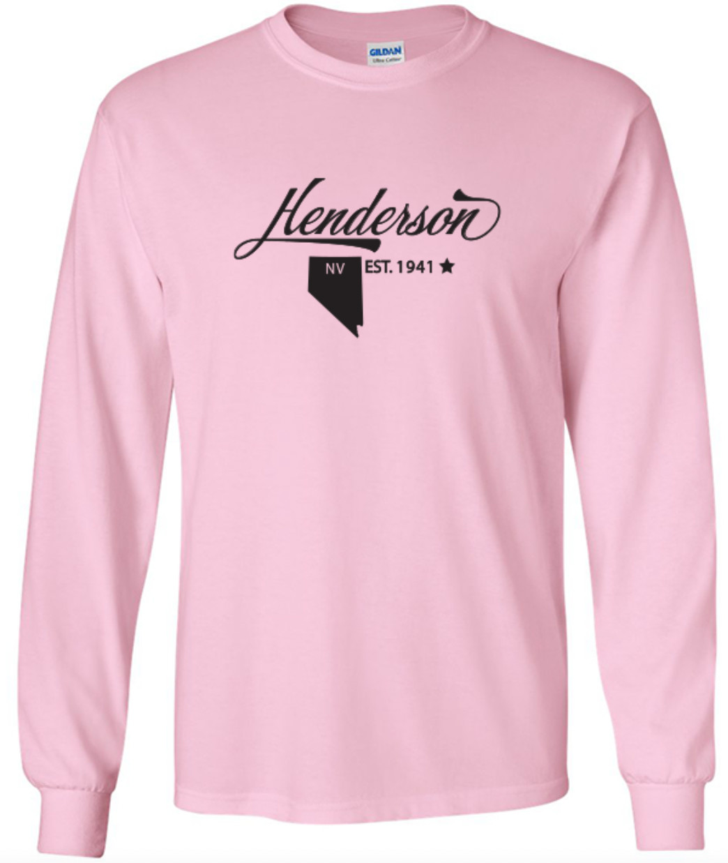 Henderson Nevada State T-Shirt Long Sleeve Graphic Tee Unisex apparel Text logo