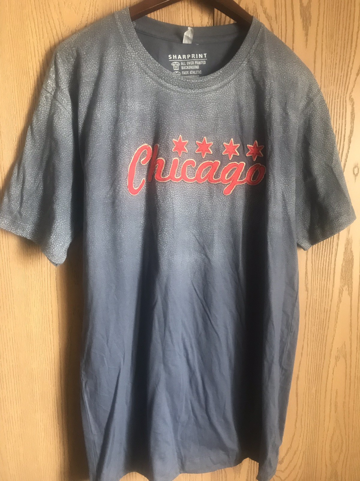 CHICAGO STARS Background Printed SHARPRINT DISTRICT THREADS Graphic T-Shirt L