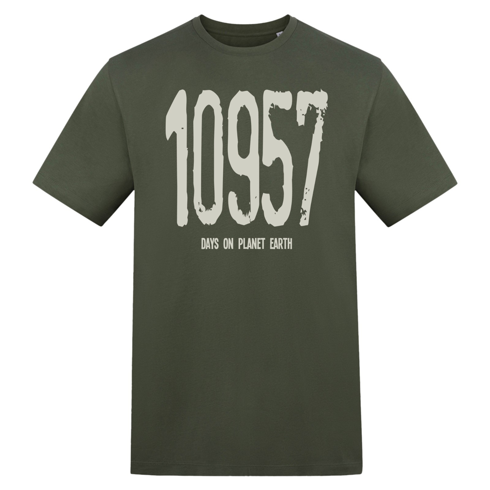 10957 Days on Planet Earth 30th Birthday Hand Printed T-Shirt Gift Size S-5XL
