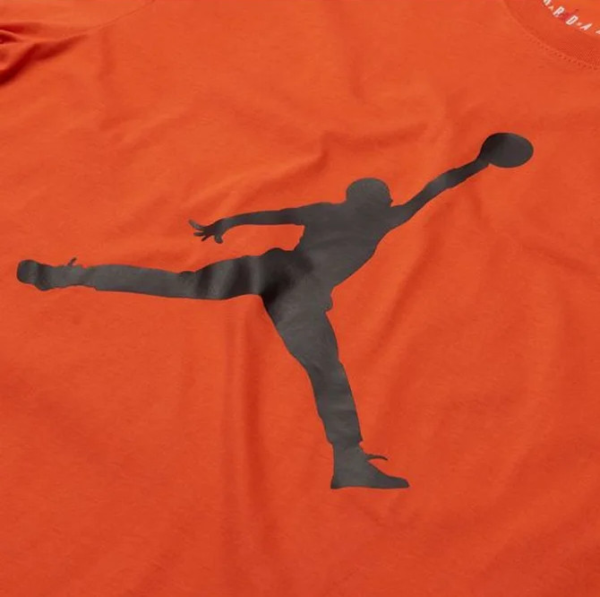 Nike Air Jordan Men’s T-Shirt Orange Size S-2XL Casual Top