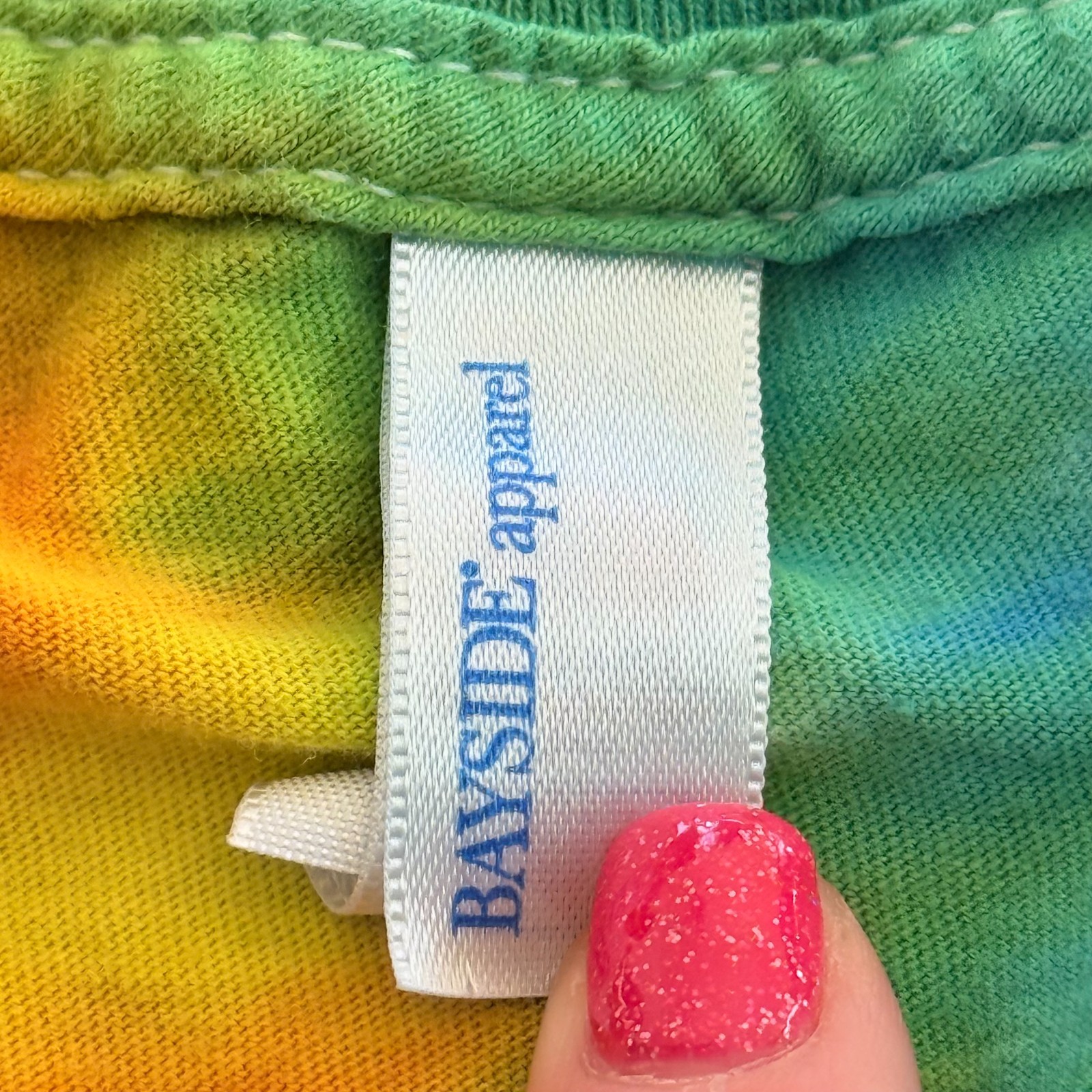 Ben & Jerry’s Tie Dye Shirt Bayside USA 100% Combed Ring Spun Cotton USA Medium