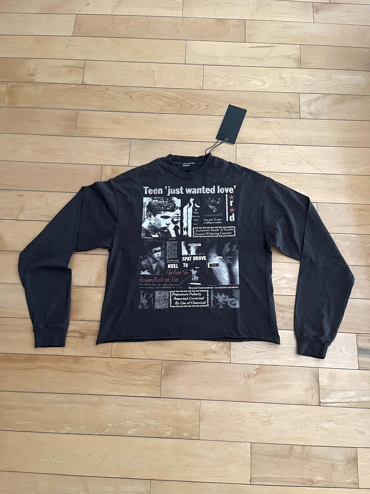 NWT – Enfants Riches Deprimes Teen Just Wanted Love LS Tee