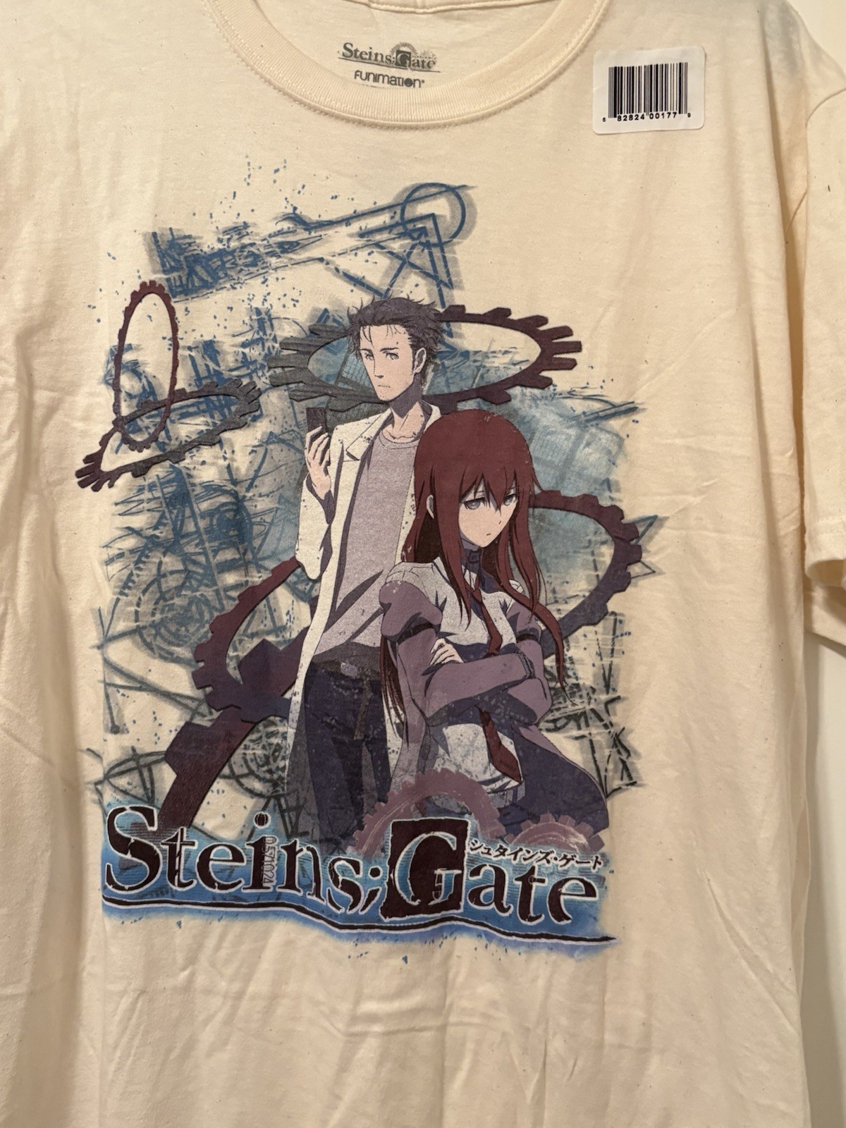 RARE T-SHIRT STEINS GATE ANIME CARTOON SIZE XL Only $3.99sh.