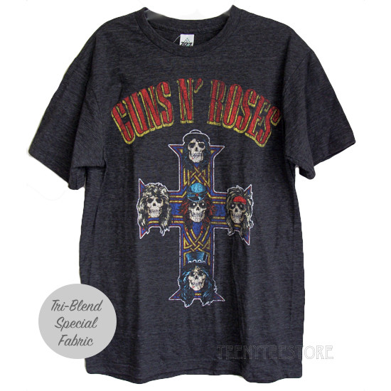 Guns N’ Roses Appetite for Destruction Tri-Blend Special Soft Fabric T-shirt MEN