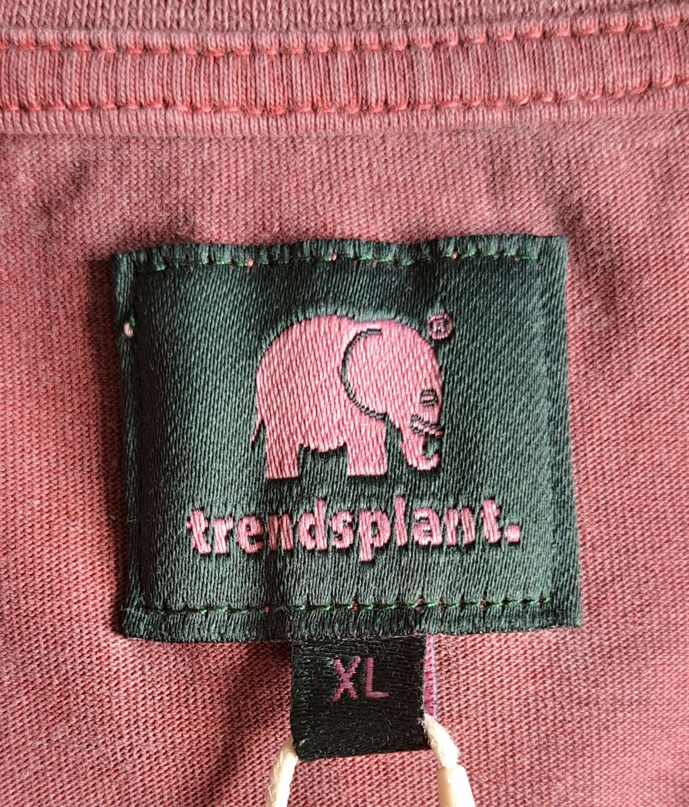 Trendsplant Essential Pigment Pocket T-Shirt Red Mens XL Organic Cotton £42 BNWT