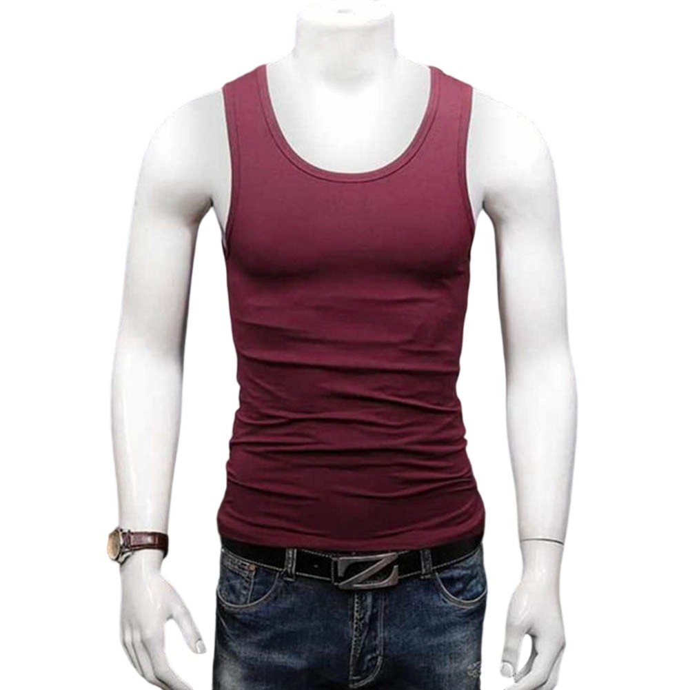 Men’s U-Neck Sleeveless Sports Tank Top for Gym Fitness Training and Activity
