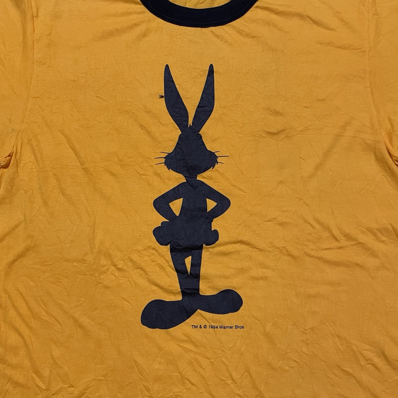 Vintage 1994 Looney Tunes Bugs Bunny Ringer Tee – Made in Japan RARE