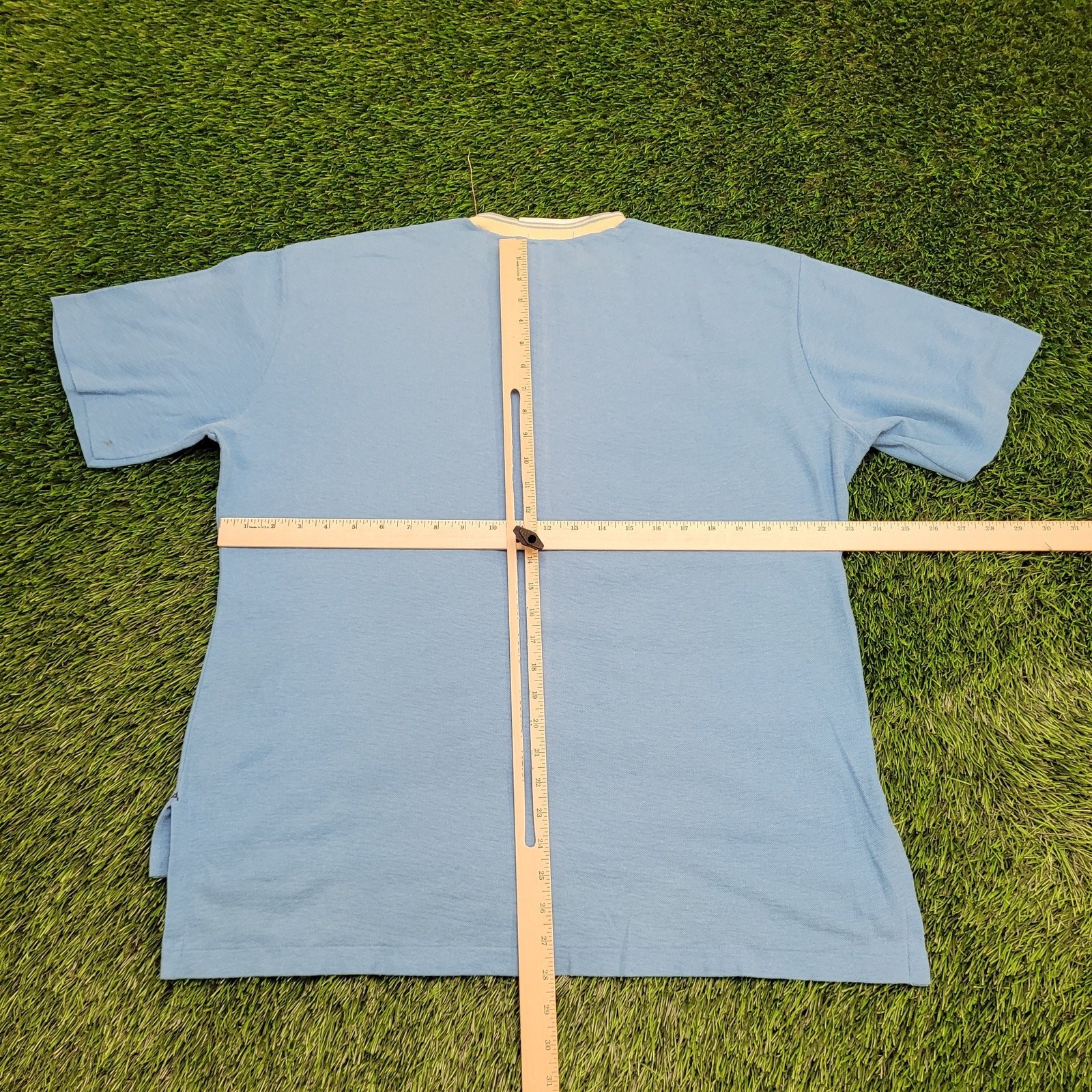 Vintage 80s Arrow Golf Shirt L/XL 23×28 Blue