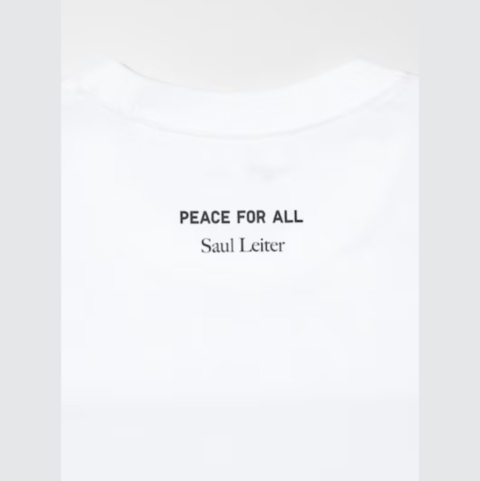 UNIQLO PEACE FOR ALL T-shirt / Saul Leiter White XS~4XL Unisex Men New Japan