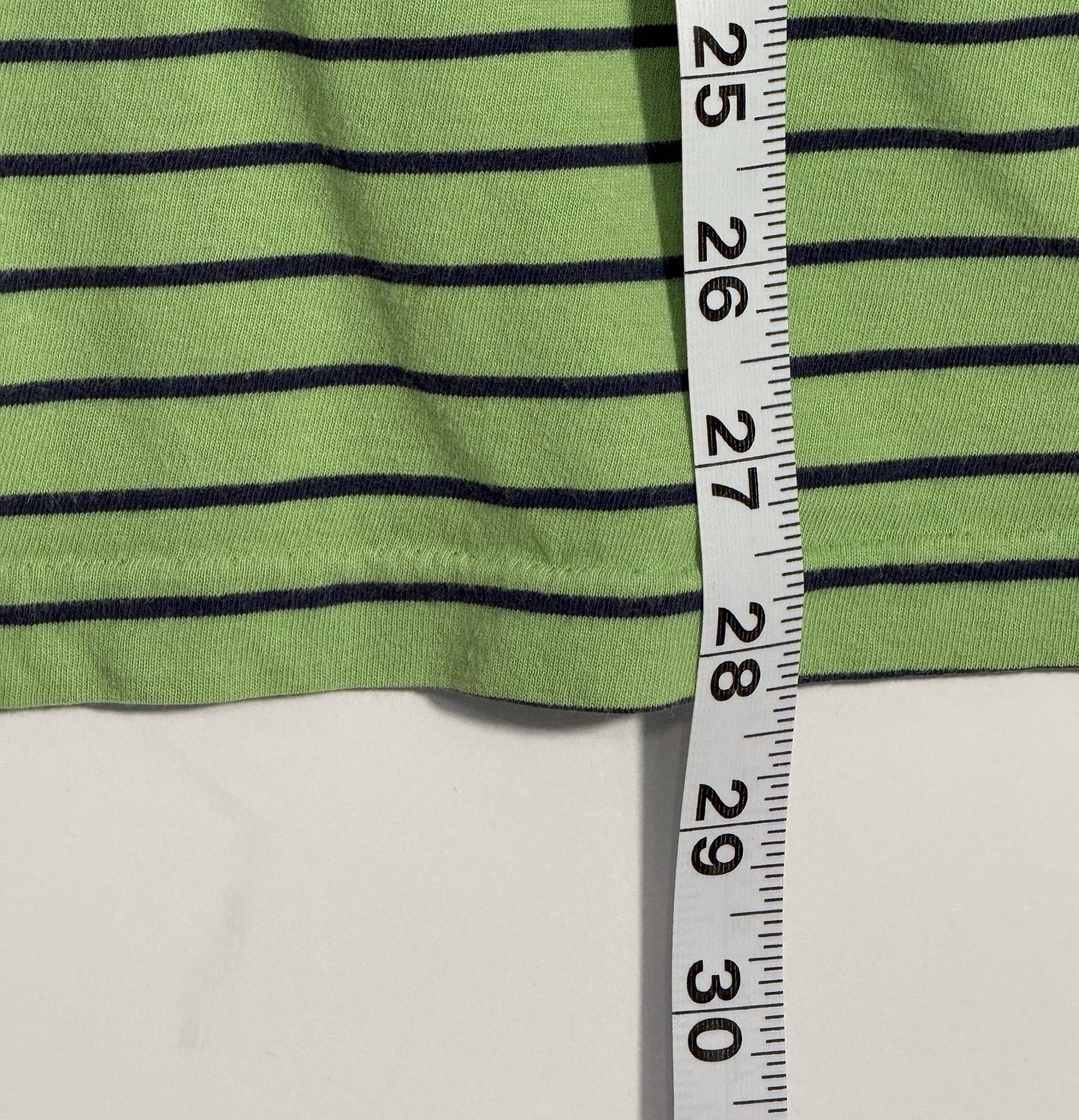 POLO by RALPH LAUREN Men’s Lime Green w/Navy Stripe Short Sleeve Tshirt Size XXL