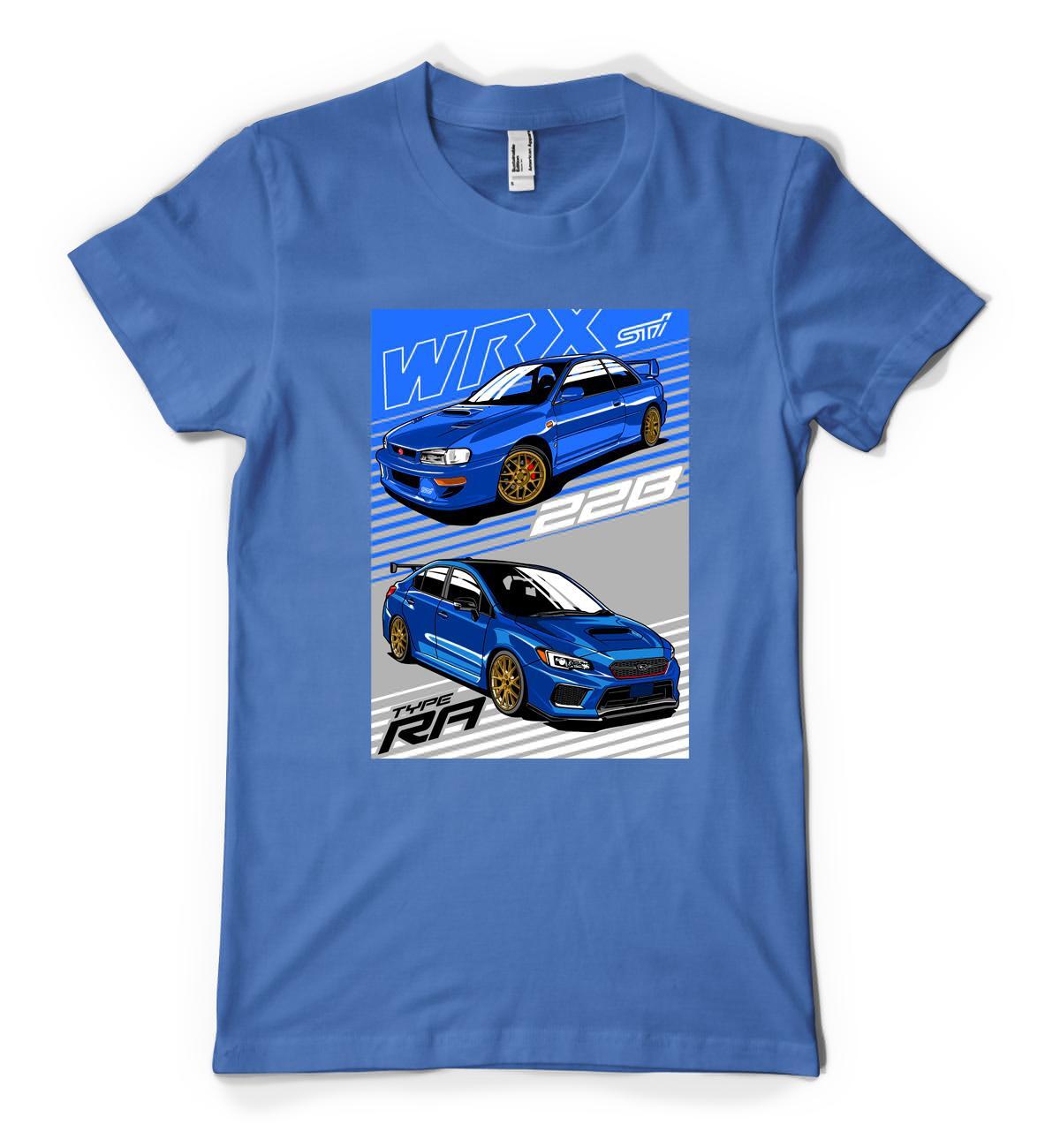Japanese WRX Supercar Sport Classic Custom Car Personalised Unisex Adult T Shirt