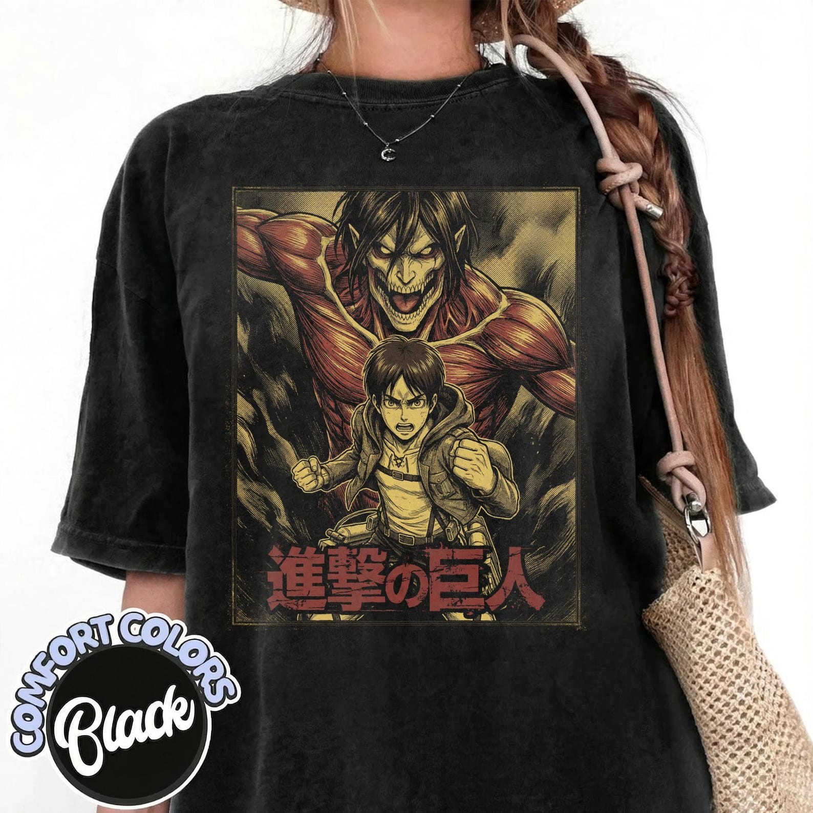 Dark Titan Warrior: Japanese Anime Graphic Tee