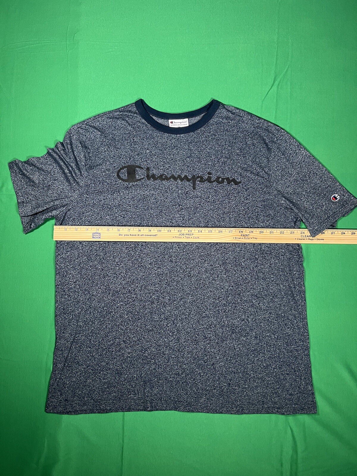 Champion Short Sleeve T Shirt Multi Blue Print Size XXL Extra Extra Large