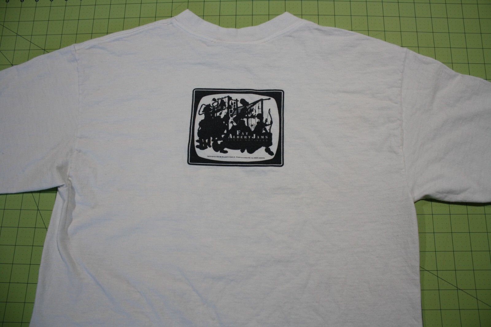 Vintage Junkyard Gang Fat Albert Shirt Size LG Front/Back Print Scene Not Herd
