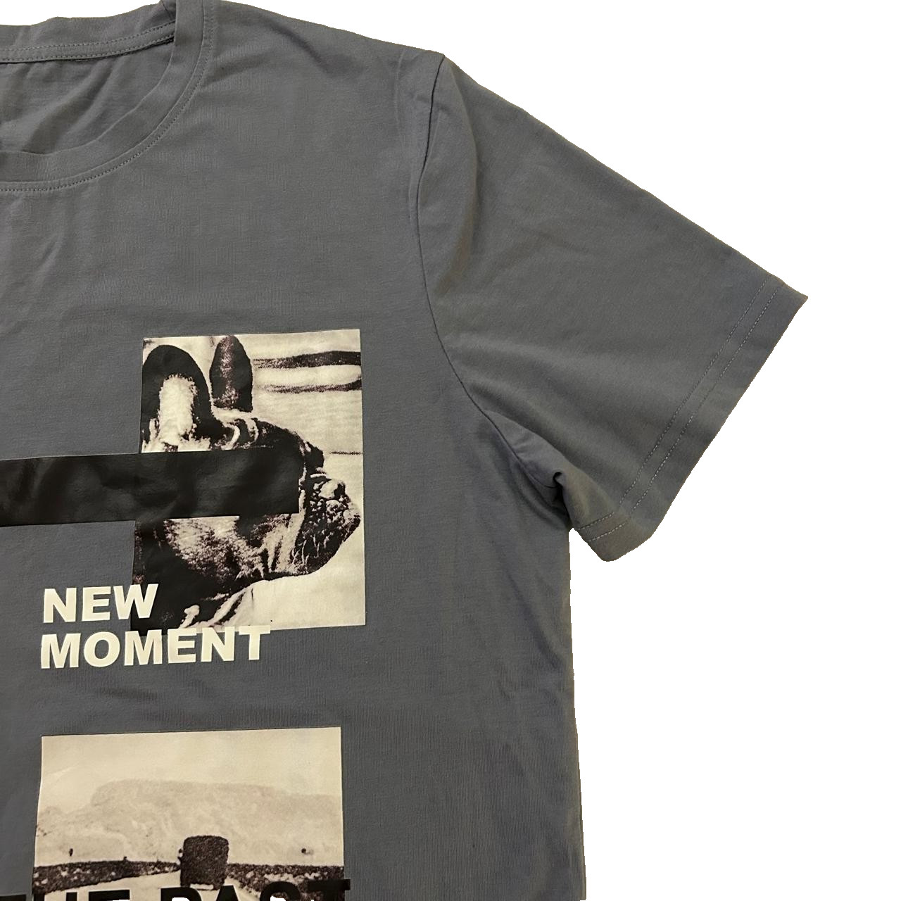 Men’s /Adult Graphic T-Shirt cotton-blend fabric Gray M