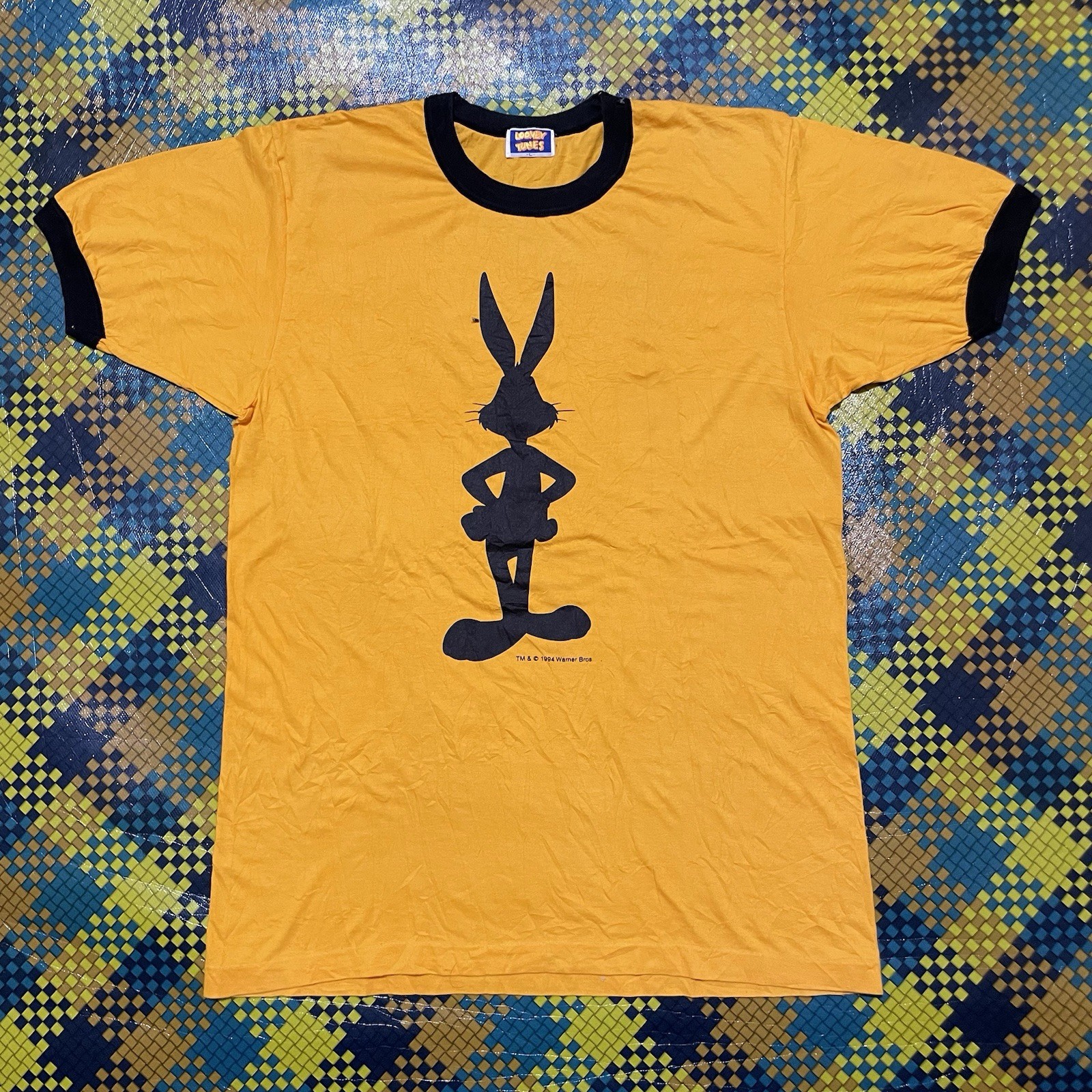 Vintage 1994 Looney Tunes Bugs Bunny Ringer Tee – Made in Japan RARE