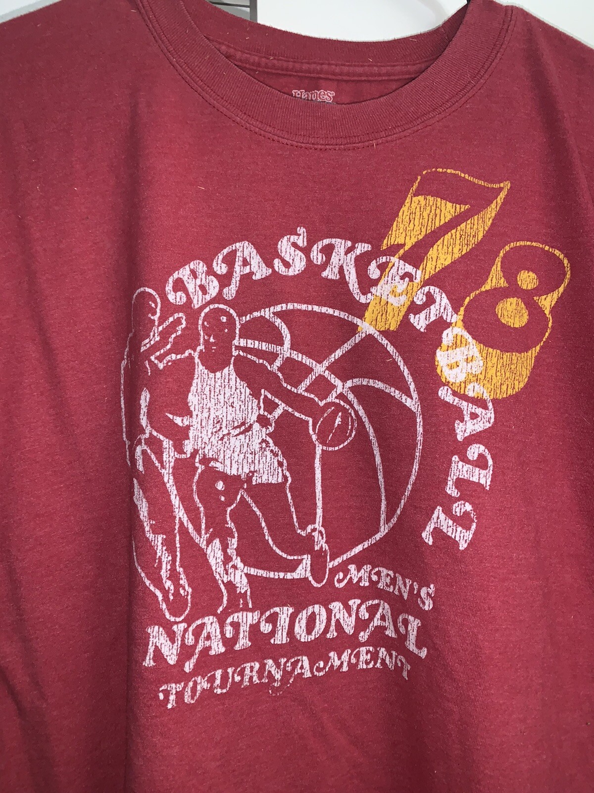 vintage t shirt Vintage Basketball Hans Beefy T Shirt L Big And Tall 42