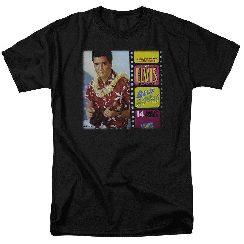 Elvis Presley Blue Hawaii Album Licensed Adult Unisex T-Shirt Regular Fit Tee