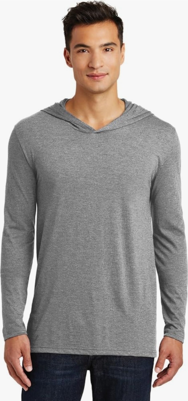 3 MEN’S HOODED SHIRTS SIZE MEDIUM TRI BLEND DISTRICT MADE
