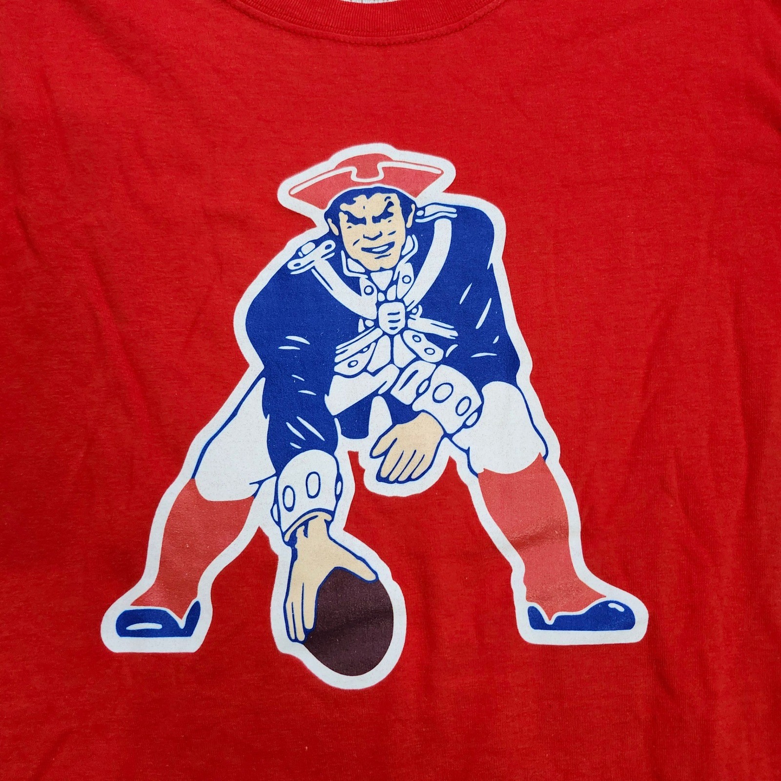 Fanatics Mens New England Patriots Diggs 8 Red Pat Patriot Graphic T-Shirt Large