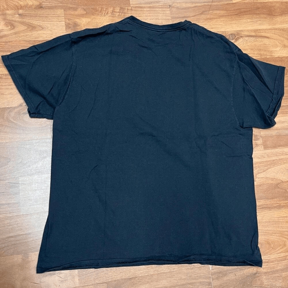 Liquid Blue Mens Pink Floyd Rainbow Pyramid Moon Graphic T-shirt Black XL