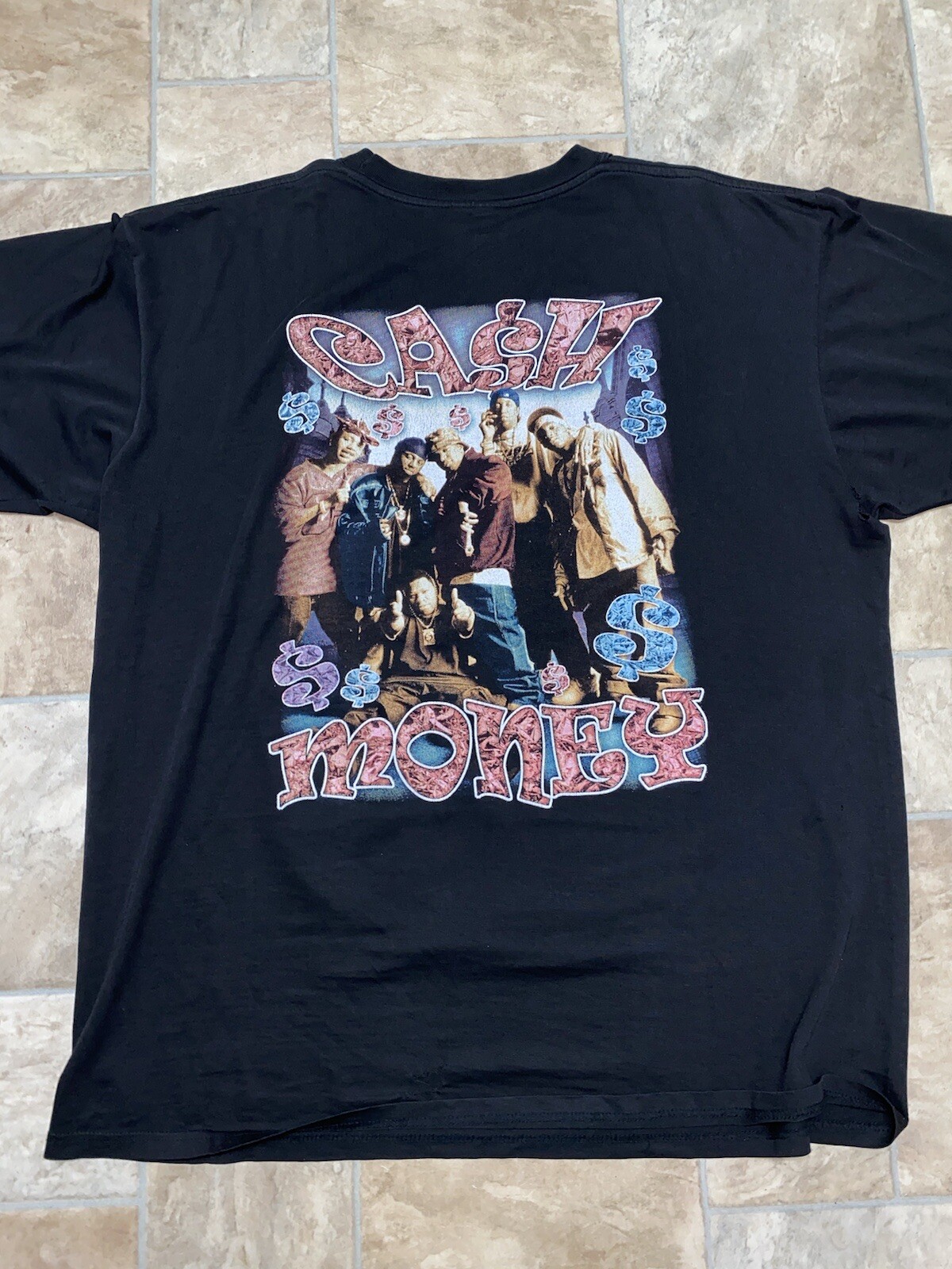 Vintage 90s JUVENILE Back That Thang Up Bootleg Rap XL Cash Money Records Rare