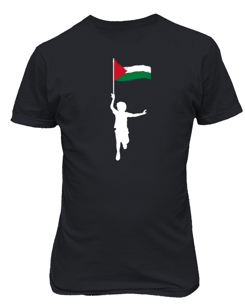 Free Palestine Palestinian Flag Pole Support Peace Unisex T-Shirt