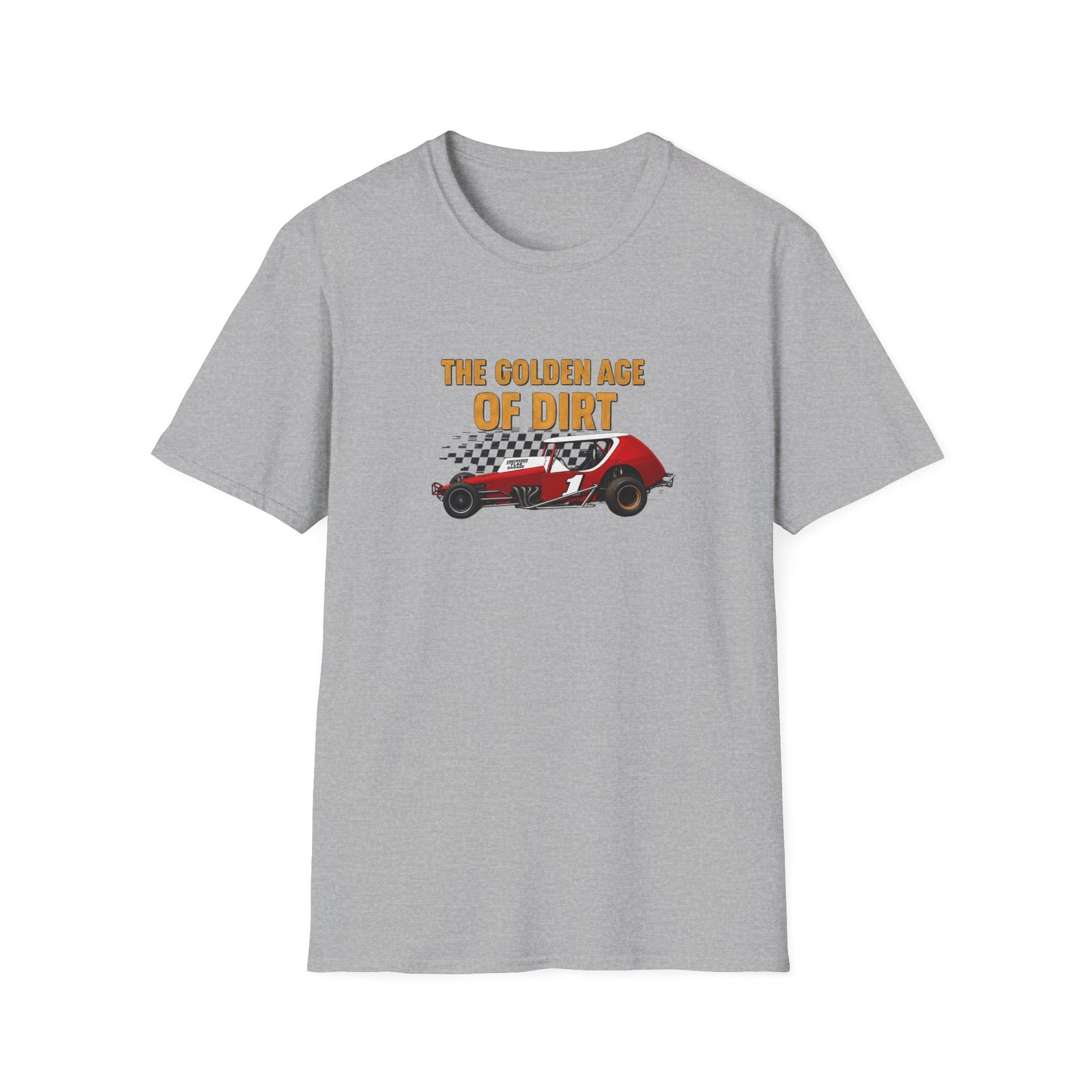 1970s Dirt Track Race Car T-Shirt | Vintage Modified Racing