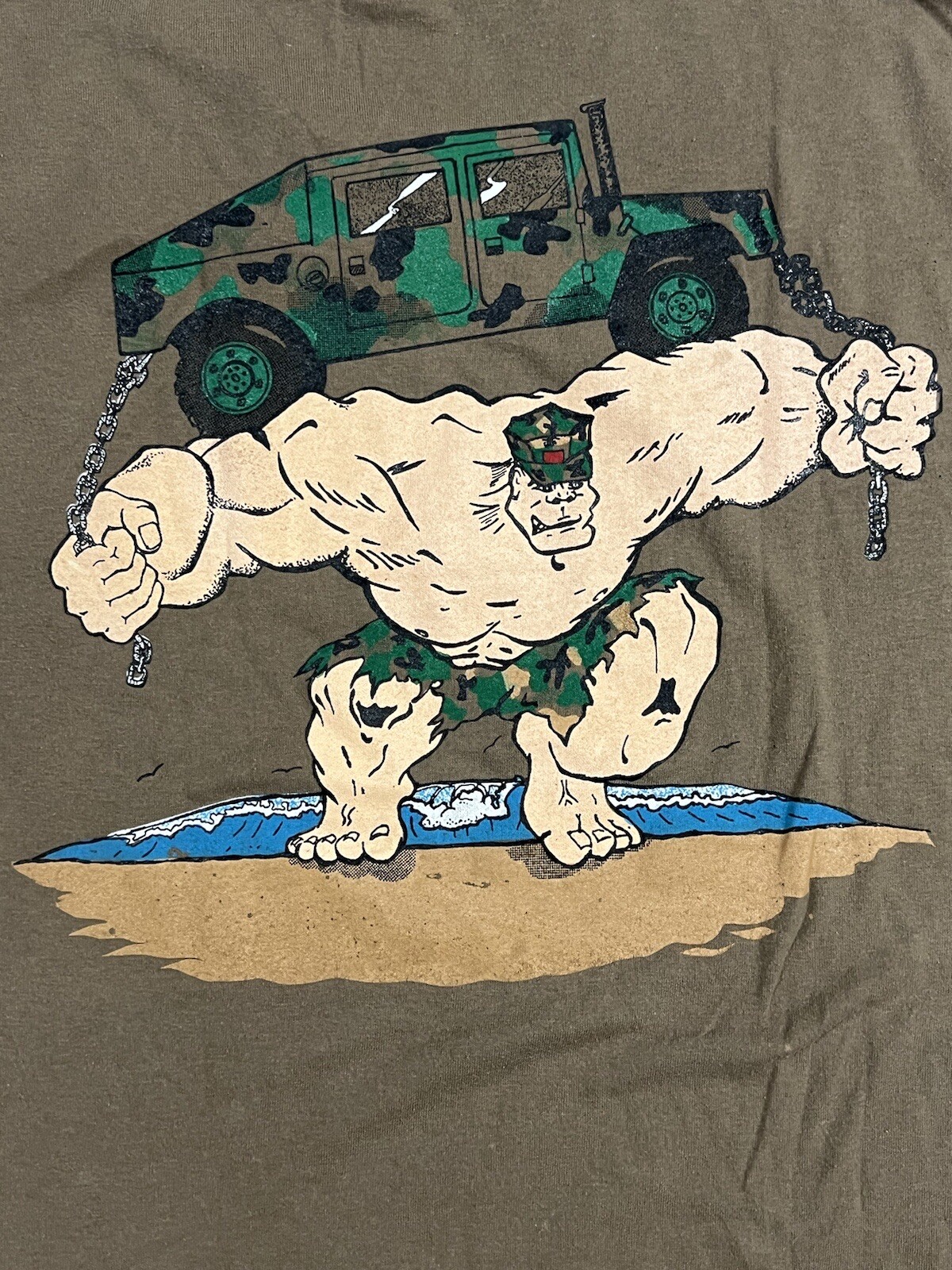 Vintage US Marine Corps T-Shirt BLLS Basic Landing Support Spec USA Adult L