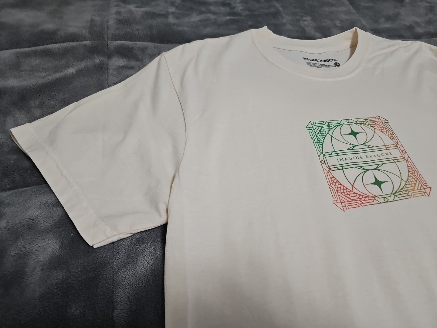 Imagine Dragons Loom Alt Merch Studio Album Unisex Ivory TShirt SZ Large