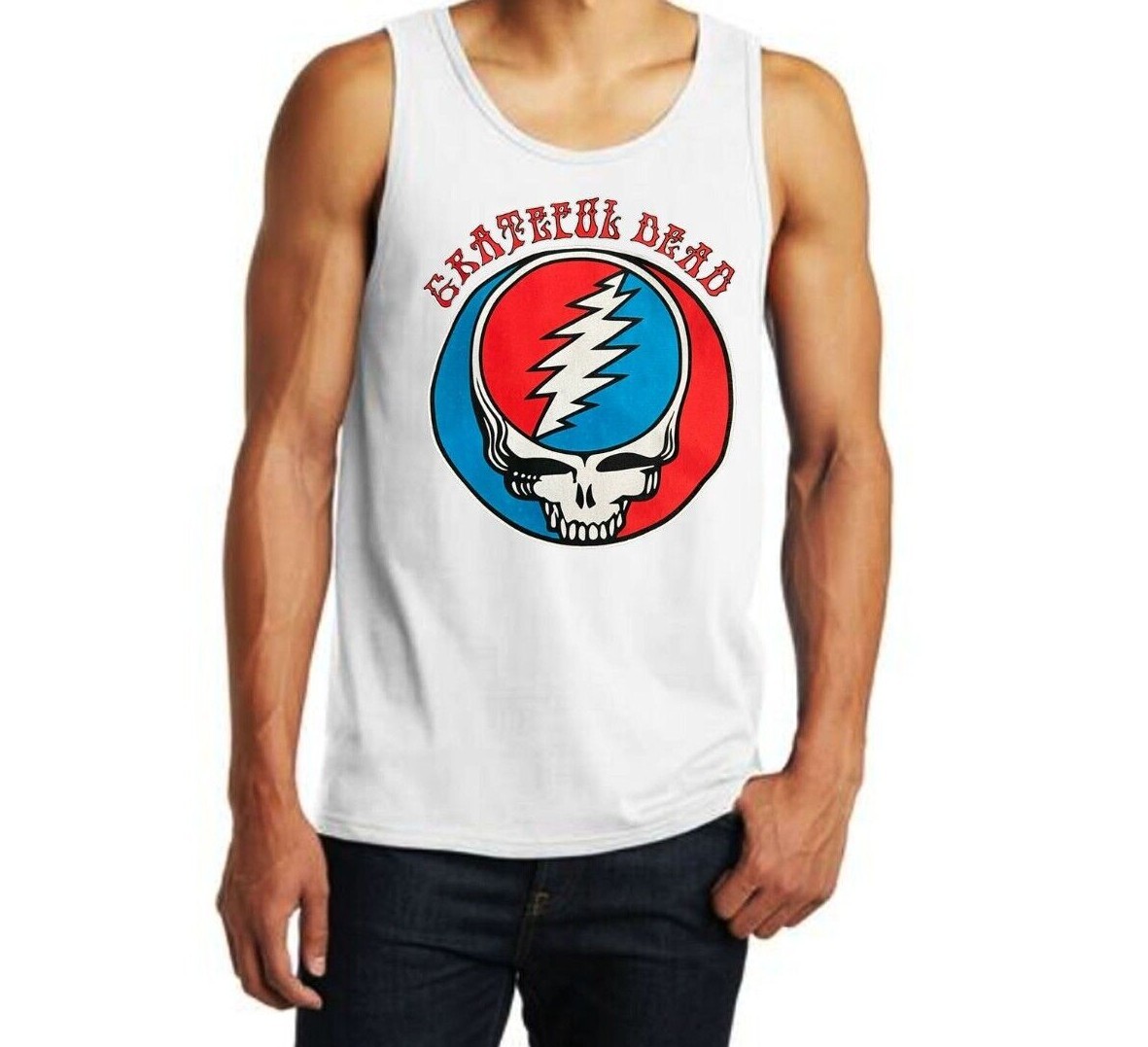 Grateful Dead Rock Band Men’s Tank Tops (Multiple Variations)