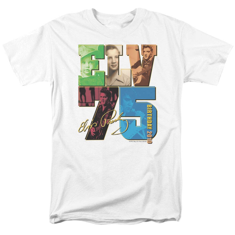 Elvis Presley Birthday 2010 Licensed Adult Unisex T-Shirt Regular Fit Tee SM-3X